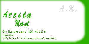 attila mod business card