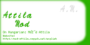 attila mod business card